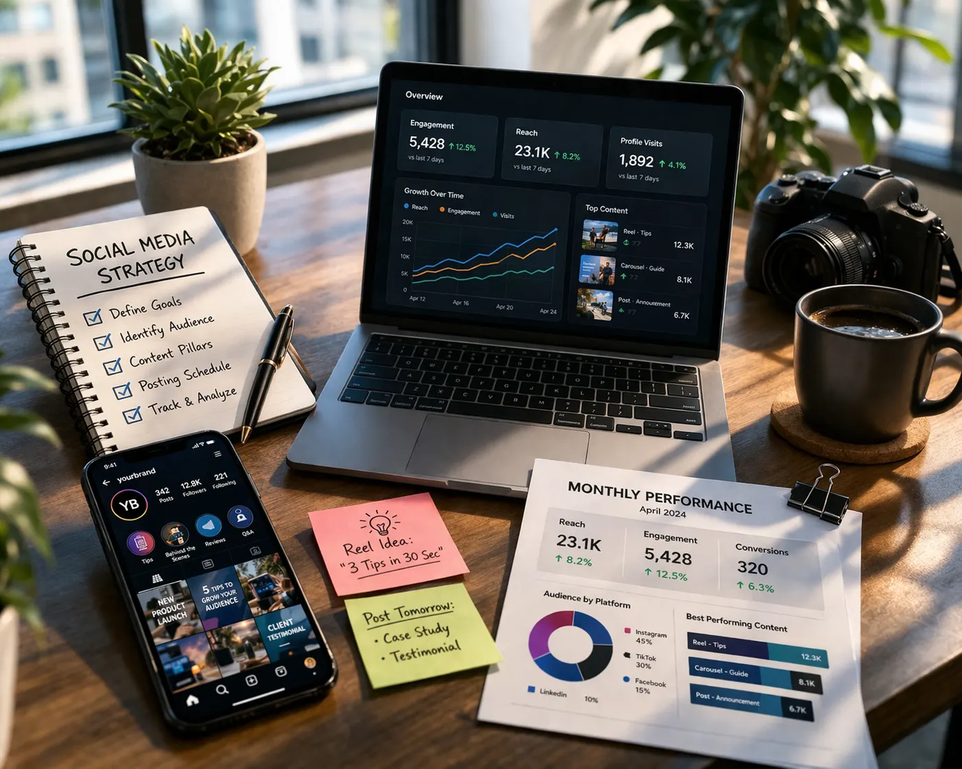 Social Media Strategy – End-to-End Growth Solutions by RapBooster