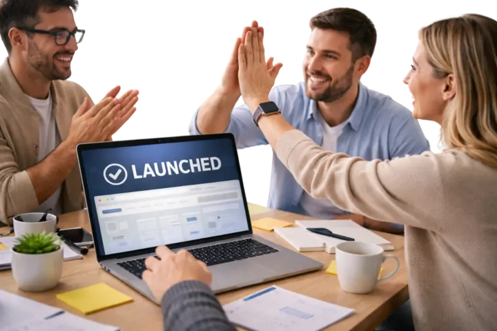 Website launch and post-launch support by RapBooster