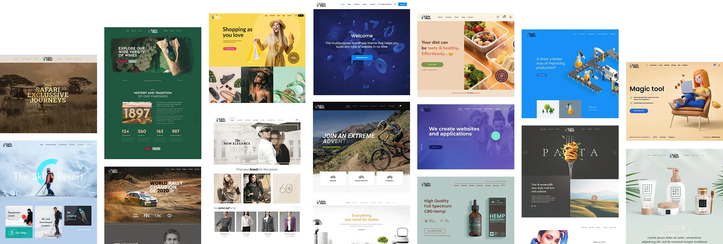 Professional website design templates by RapBooster