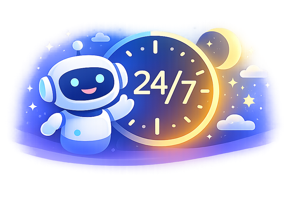24/7 active illustration