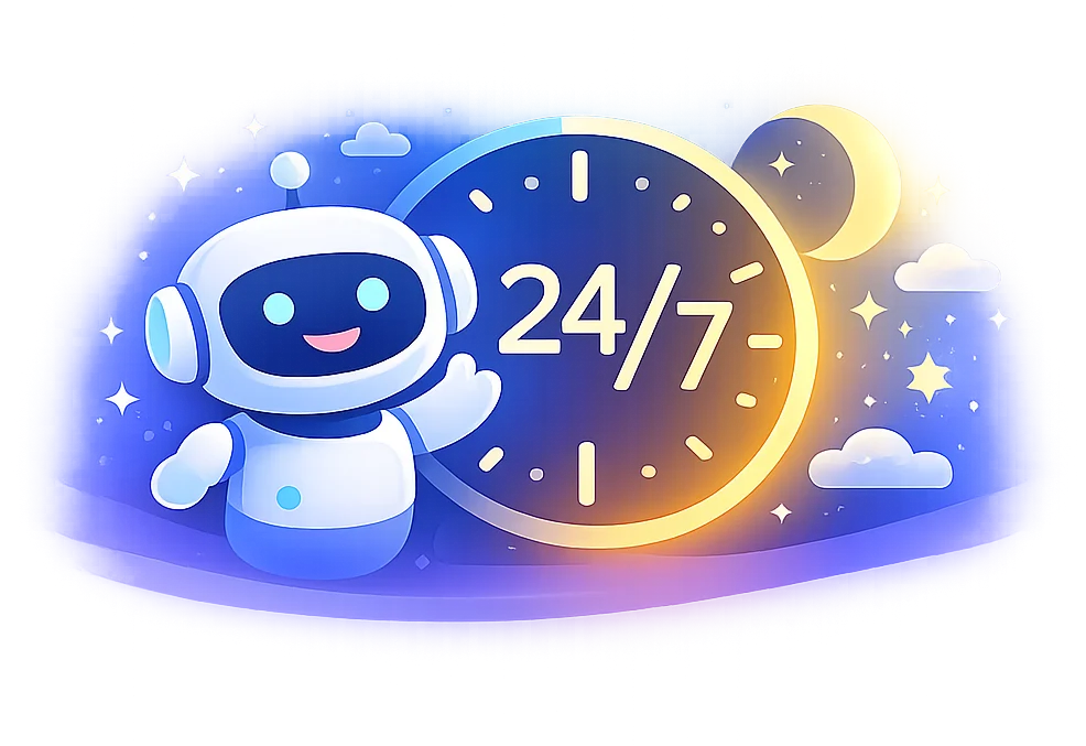 24/7 active illustration