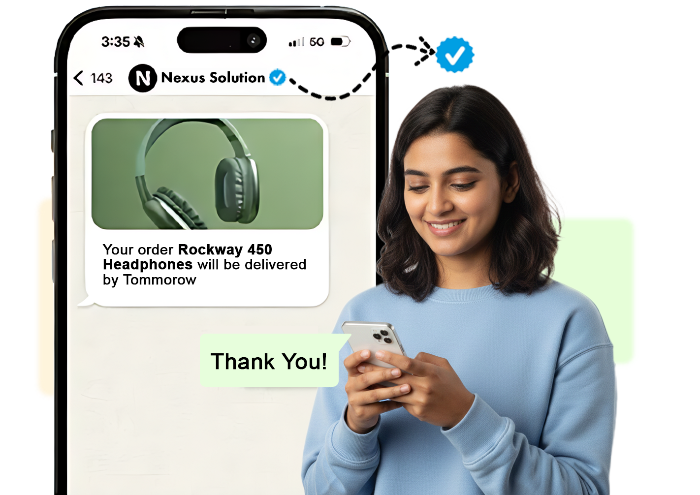 WhatsApp chatbot hero