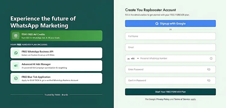Step 1: Enable WhatsApp catalogue in RapBooster dashboard