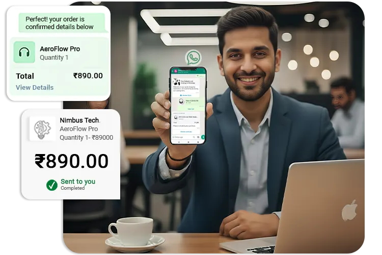 WhatsApp Payments — accept payments directly inside chat without external checkout
